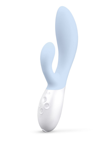 Нежно-голубой вибратор-кролик Lelo Ina 3 - 20 см. Нежно-голубой вибратор-кролик Lelo Ina 3 - 20 см.