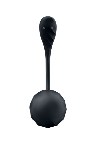 Черное виброяйцо Ribbed Petal с пультом ДУ Черное виброяйцо Ribbed Petal с пультом ДУ