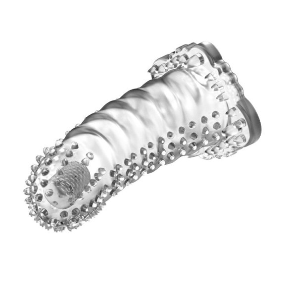 Насадка-удлинитель с пупырышками, усиками и вибропулькой