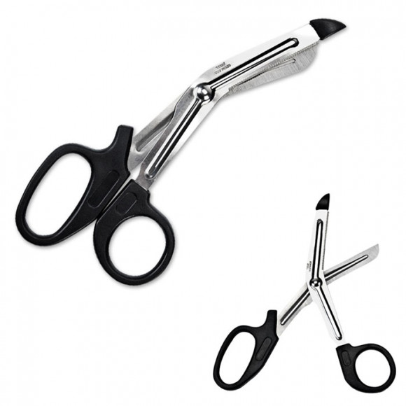 Медицинские ножницы с черными ручками