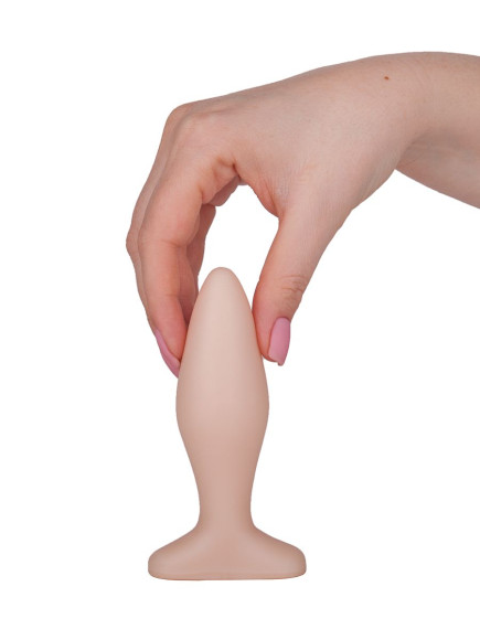 Телесный анальный плаг - 11,5 см. Телесный анальный плаг - 11,5 см.