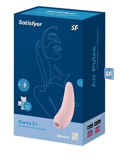 Розовый вакуум-волновой стимулятор Satisfyer Curvy 2+ Розовый вакуум-волновой стимулятор Satisfyer Curvy 2+
