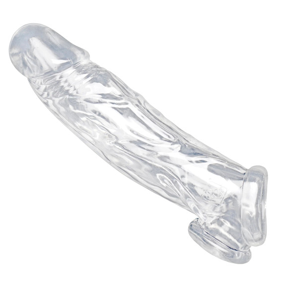 Прозрачная насадка для увеличения члена Realistic Clear Penis Enhancer and Ball Stretcher - 20,3 см. Прозрачная насадка для увеличения члена Realistic Clear Penis Enhancer and Ball Stretcher - 20,3 см.