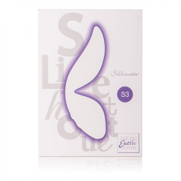 Фиолетовый вибромассажер Silhouette S3 - 12,75 см.