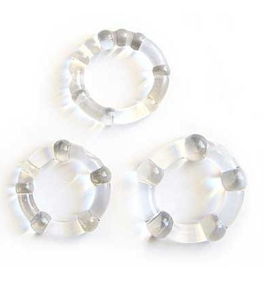 Набор из 3 прозрачных эрекционных колечек Набор из 3 прозрачных эрекционных колечек