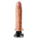 Вибратор телесного цвета с мошонкой Real Feel Deluxe №6 - 27 см.