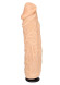 Телесная насадка-фаллос с пышными венами - 19,5 см.