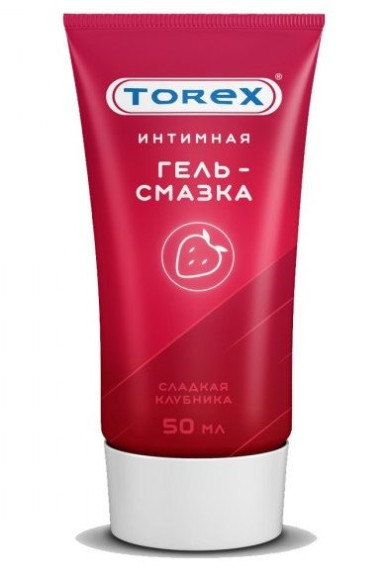 Смазка на водной основе TOREX Сладкая клубника - 50 мл. Смазка на водной основе TOREX Сладкая клубника - 50 мл.