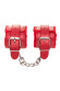 Красные наручники Anonymo из искусственной кожи