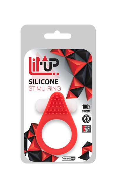 Красное эрекционное кольцо LIT-UP SILICONE STIMU RING 1 RED Красное эрекционное кольцо LIT-UP SILICONE STIMU RING 1 RED
