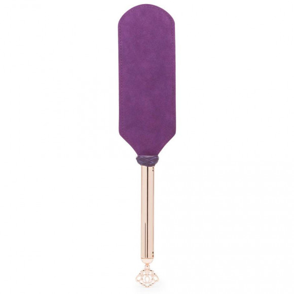 Фиолетовый пэддл Cherished Collection Leather and Suede Paddle - 41 см.