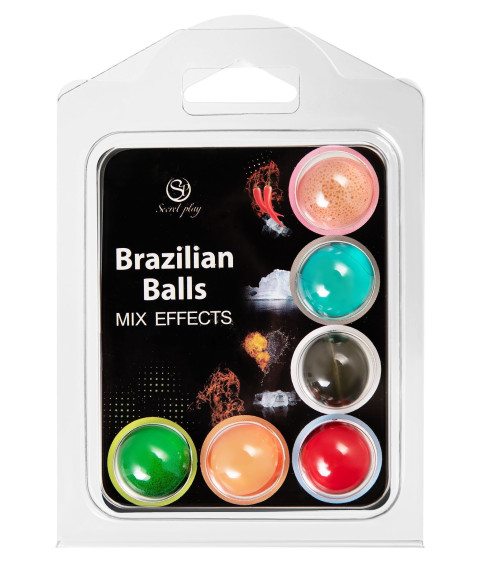 Набор из 6 шариков с массажными маслами Secret Play Barazilian Balls Набор из 6 шариков с массажными маслами Secret Play Barazilian Balls