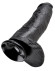 Чёрный фаллоимитатор-гигант 12 Cock with Balls - 30,5 см. Чёрный фаллоимитатор-гигант 12 Cock with Balls - 30,5 см.