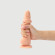 Телесный фаллоимитатор Sliding Skin Realistic Dildo XXL с подвижной кожей - 20 см.