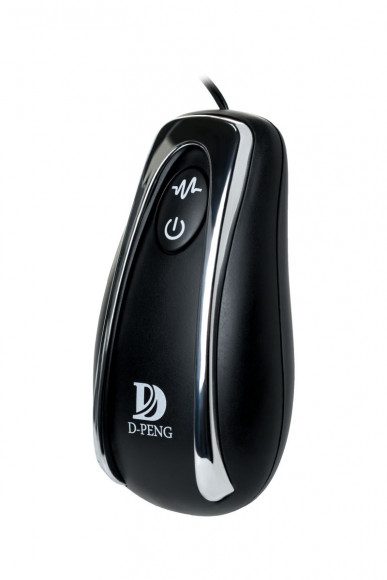 Чёрная анальная втулка G Point D-PENG с пультом - 12,3 см.