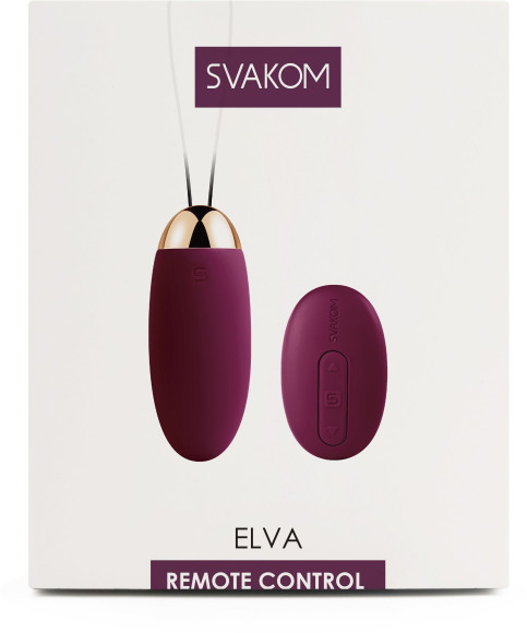 Фиолетовое виброяйцо Elva с пультом ДУ