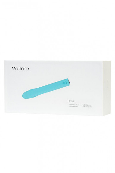Бирюзовый вибратор Nalone Dixie - 16,7 см.