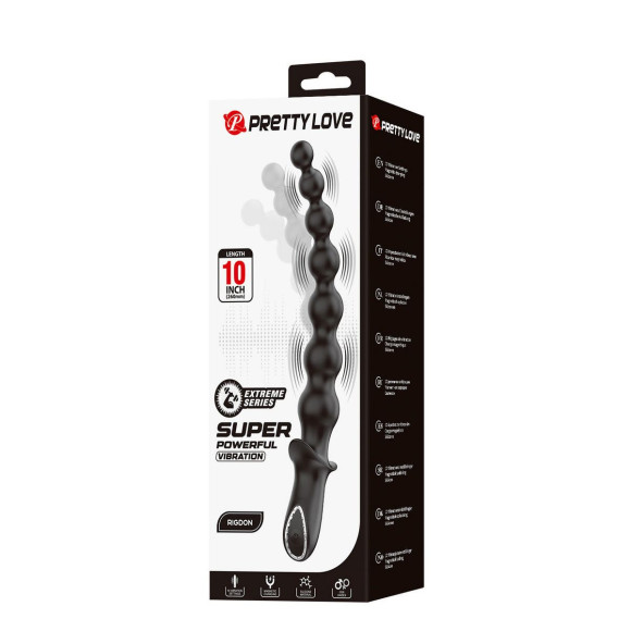 Черная анальная ёлочка с мощной вибрацией Rigdon - 26 см. Черная анальная ёлочка с мощной вибрацией Rigdon - 26 см.