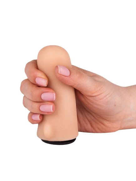 Женский страпон с реалистичной насадкой и вагинальной пробкой - 16 см. Женский страпон с реалистичной насадкой и вагинальной пробкой - 16 см.