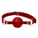 Красный кляп-шар Discretion на регулируемых ремешках Красный кляп-шар Discretion на регулируемых ремешках