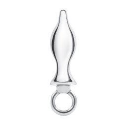 Металлический плаг с кольцом Stainless Steel Metal Tapered Butt Plug With Loop Hardware - 10 см. Металлический плаг с кольцом Stainless Steel Metal Tapered Butt Plug With Loop Hardware - 10 см.