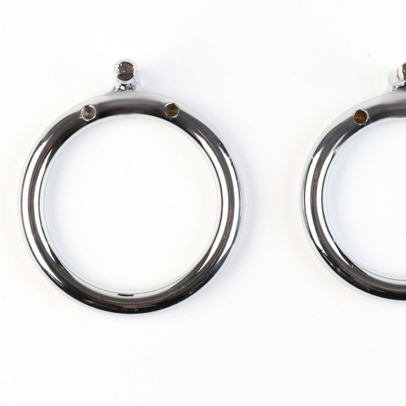 Серебристый мужской пояс верности «Клетка целомудрия № 3» Серебристый мужской пояс верности «Клетка целомудрия № 3»