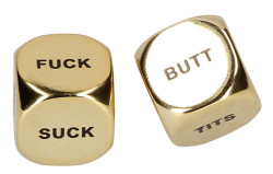 Золотистые игральные кубики Kink Dice Золотистые игральные кубики Kink Dice