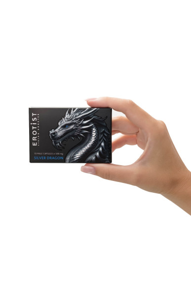 Капсулы для мужчин Erotist Silver Dragon для усиления эрекции - 10 капсул