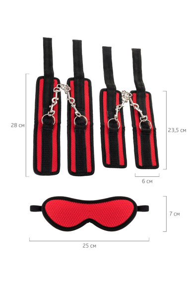 Красно-черный бондажный набор Anonymo Красно-черный бондажный набор Anonymo
