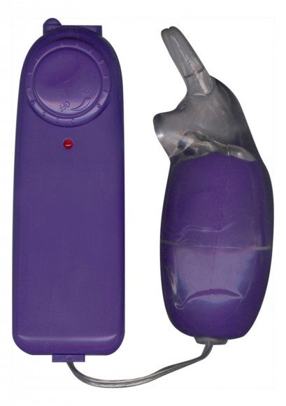 Фиолетовый виброзайчик FUNKY BUNNY VIBRETTE - 8 см.