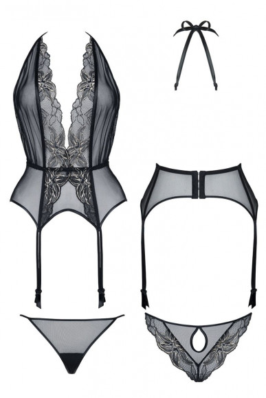 Роскошный корсаж Penelope с цветочным кружевом