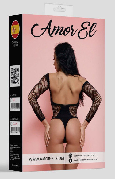 Сексуальное боди-сетка с рукавами Сексуальное боди-сетка с рукавами