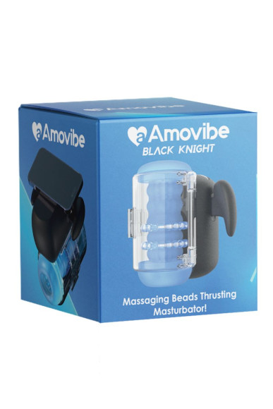 Инновационный робот-мастурбатор Black Knight с массажем бусинами Инновационный робот-мастурбатор Black Knight с массажем бусинами