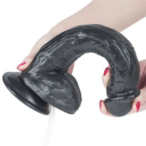 Черный фаллоимитатор-гигант с грушей 11 Squirt Extreme Dildo - 27,5 см. Черный фаллоимитатор-гигант с грушей 11 Squirt Extreme Dildo - 27,5 см.