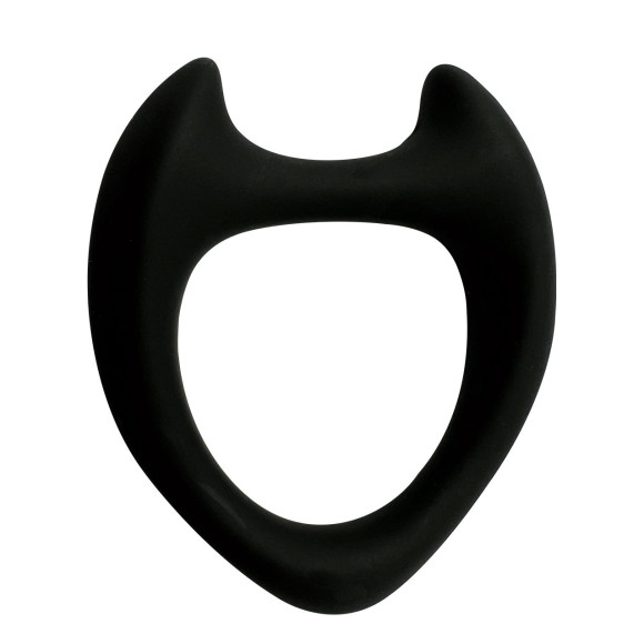 Черное эрекционное кольцо с рожками Wooomy Toro M Черное эрекционное кольцо с рожками Wooomy Toro M