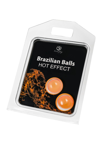 Набор из 2 шариков с массажным маслом Brazilian Balls с разогревающим эффектом Набор из 2 шариков с массажным маслом Brazilian Balls с разогревающим эффектом
