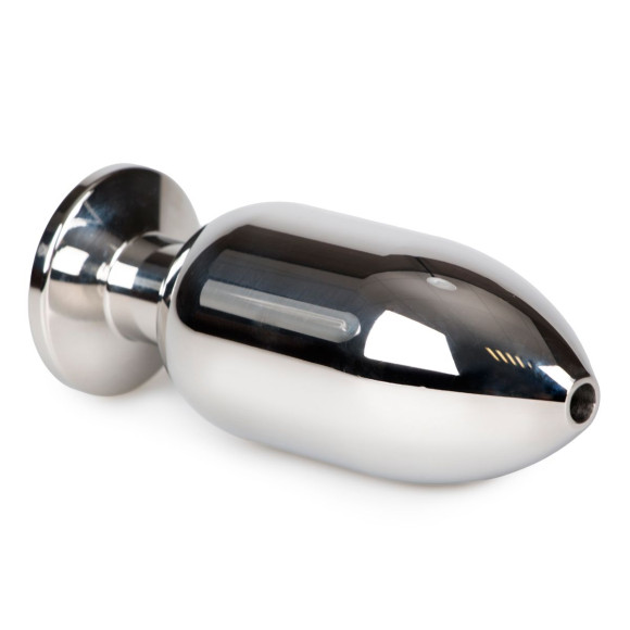 Серебристая анальная пробка Sinner Big Metal Buttplug - 10 см. Серебристая анальная пробка Sinner Big Metal Buttplug - 10 см.