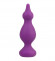 Фиолетовая фигурная пробка AMUSE PURPLE M - 11,5 см.