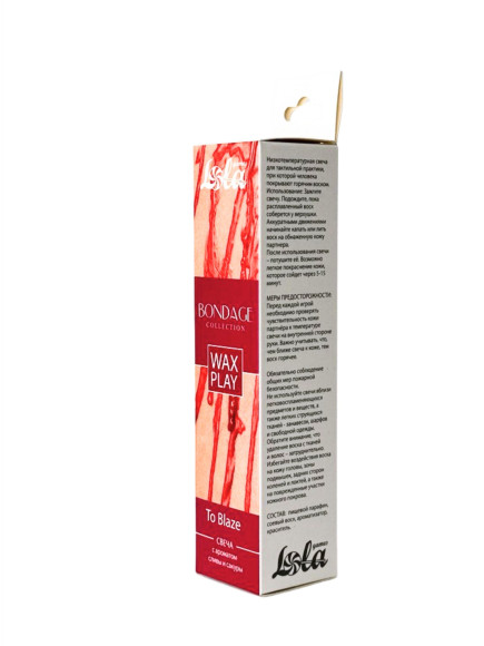 Низкотемпературная свеча для тактильной практики Wax Play To Blaze Низкотемпературная свеча для тактильной практики Wax Play To Blaze
