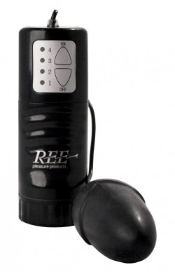 Чёрное виброяйцо Jenni