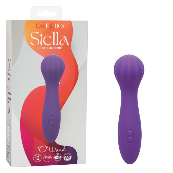 Фиолетовый вибромассажер Stella Liquid Silicone “O” Wand - 17,75 см. Фиолетовый вибромассажер Stella Liquid Silicone “O” Wand - 17,75 см.