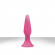 Розовая анальная пробка Sliders Silicone Anal Plugs Medium на присоске - 12,45 см.