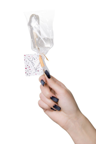 Прозрачный леденец в форме фаллоса со вкусом пина колады Прозрачный леденец в форме фаллоса со вкусом пина колады