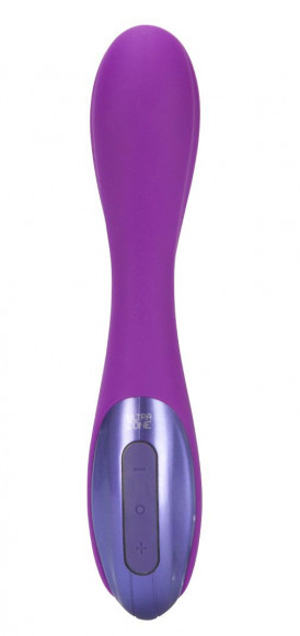 Фиолетовый перезаряжаемый вибромассажер  Infinity 6x - 17,8 см.