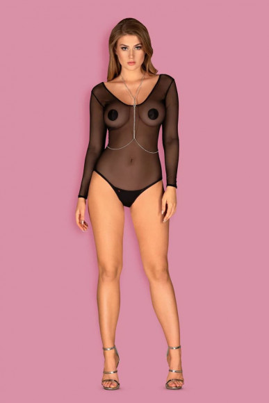 Серебристое украшение на тело со стразами