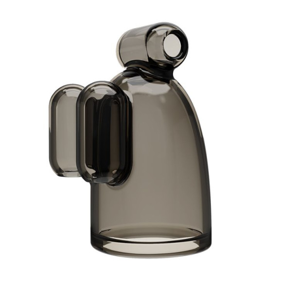 Дымчатая насадка-мастурбатор с вибрацией Vibrating Crystal Cap III Дымчатая насадка-мастурбатор с вибрацией Vibrating Crystal Cap III