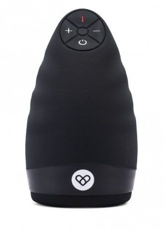 Черный вибромастурбатор для мужчин с подогревом Черный вибромастурбатор для мужчин с подогревом