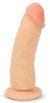 Телесный реалистичный фаллоимитатор с присоской - 18,5 см.