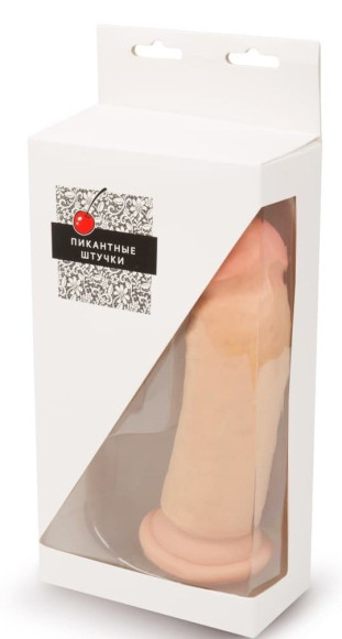 Телесный реалистичный фаллоимитатор с присоской - 18,5 см. Телесный реалистичный фаллоимитатор с присоской - 18,5 см.