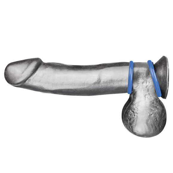 Набор из двух голубых силиконовых колец разного диаметра SILICONE COCK RING SET Набор из двух голубых силиконовых колец разного диаметра SILICONE COCK RING SET